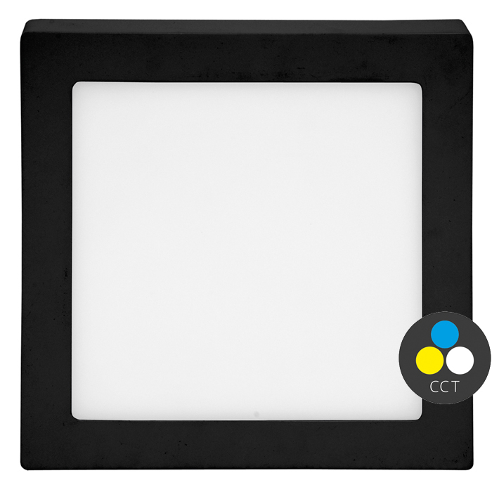 černý přisazený LED panel RAFA 2 IP20 25W