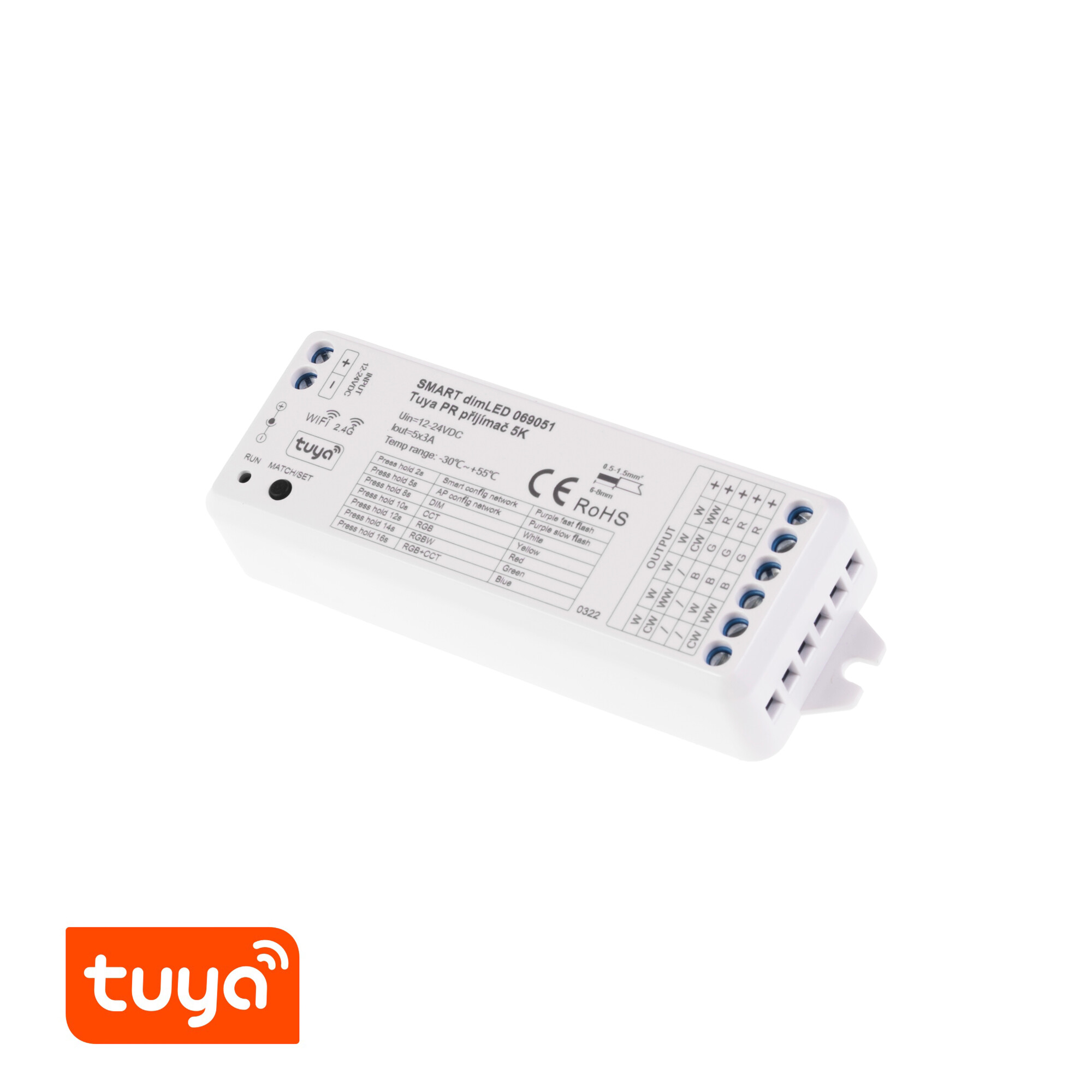 Smart přijímač dimLED Tuya PR 5K