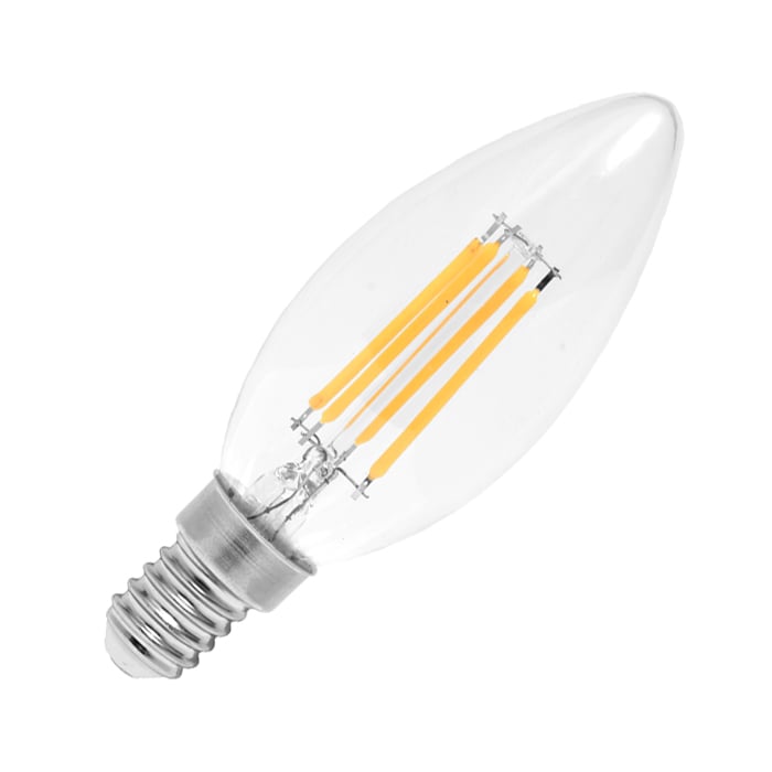 LED žárovka 2W RETRO C37 teplá bílá