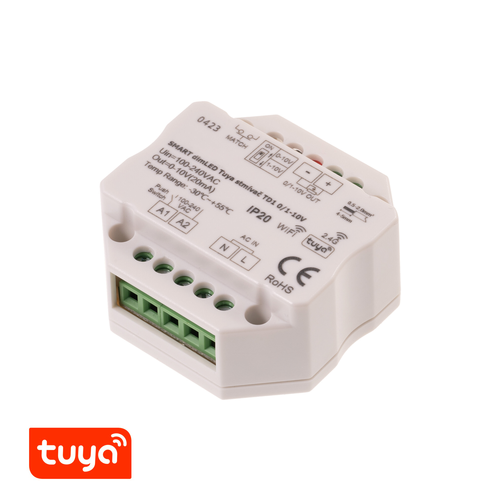 Stmievac SMART dimLED Tuya TD1 0/1-10V
