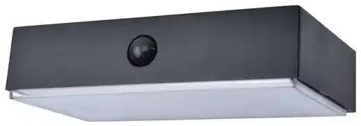 Lutec 6939501330 LED vonkajšie nástenné svietidlo Fadi so senzorom 1x5W | 800lm | 2700-6500K | IP54 - čierna