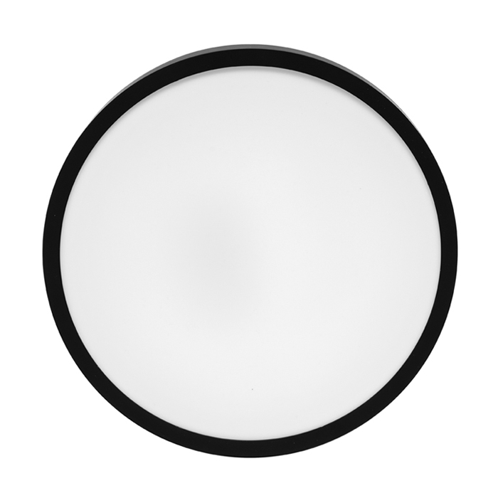 LED svietidlo LIRA kruh 12W 1200lm 4000K IP44 čierny lem