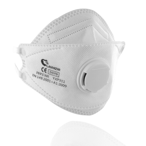 Biely respirátor FFP3 s ventilom duck TP311 LAIANZHI