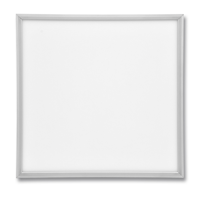 Stříbrný vestavný LED panel 620x620mm 45W denní bílá 4300lm