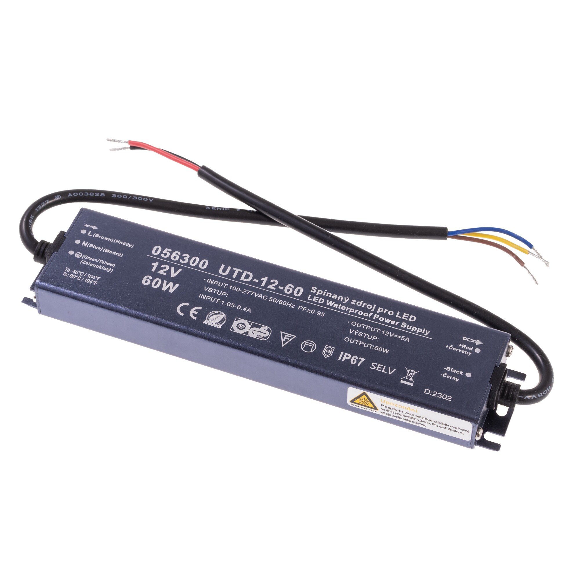 LED zdroj 12V 250W UTD-12-250 Záruka 5 let
