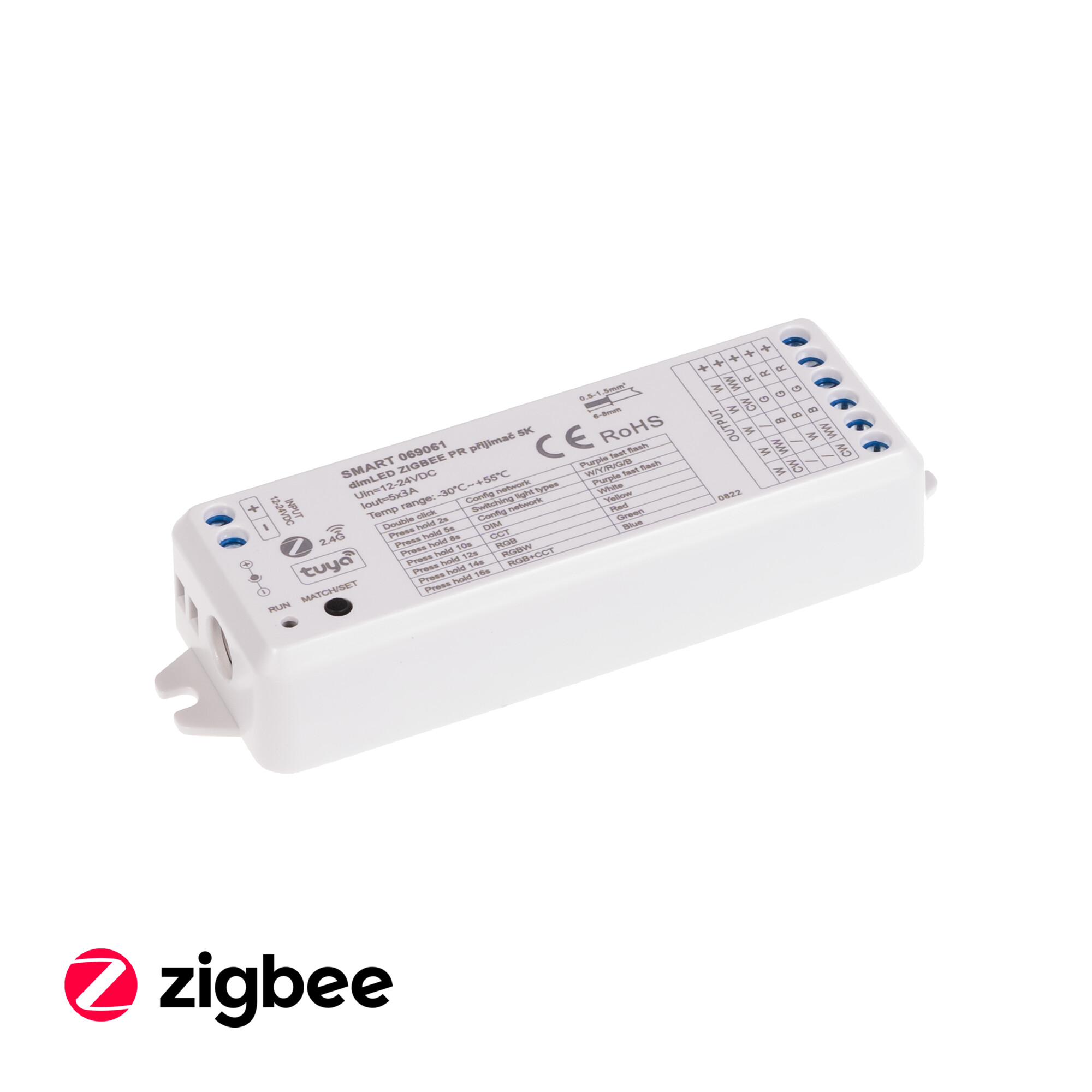 SMART přijímač dimLED ZIGBEE PR 5K 5v1
