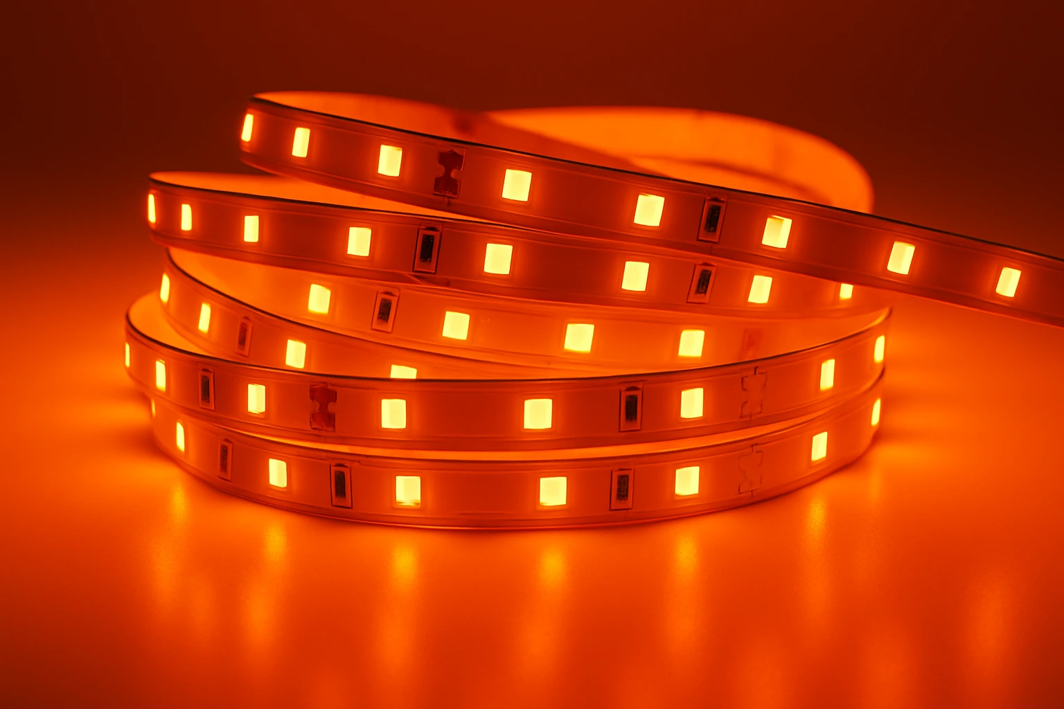 LED pásek vnitřní oranžová 12V
