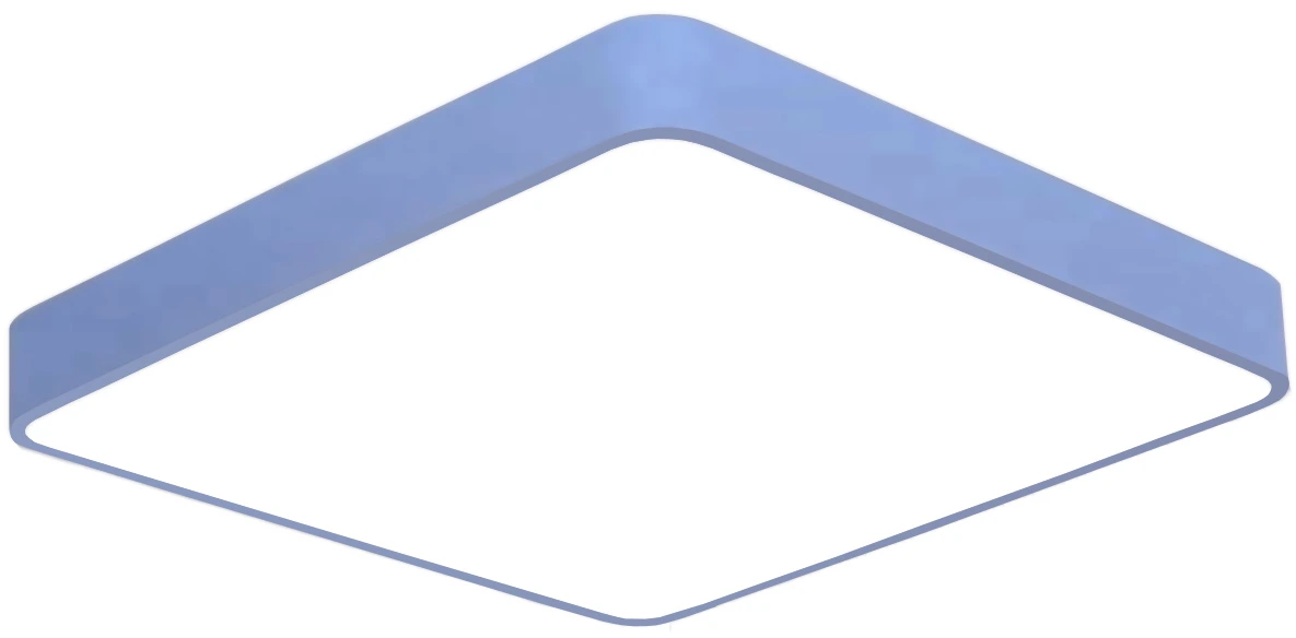 Modrý designový LED panel hranatý