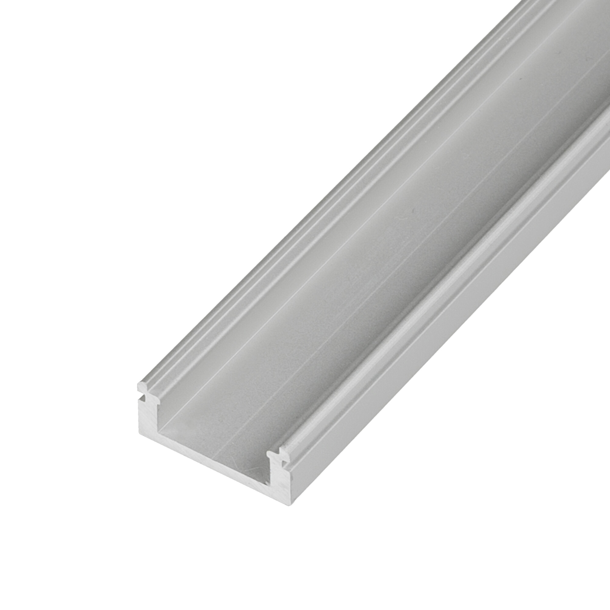 LED profil N8 - nástěnný stříbrný Profil bez krytu 1m