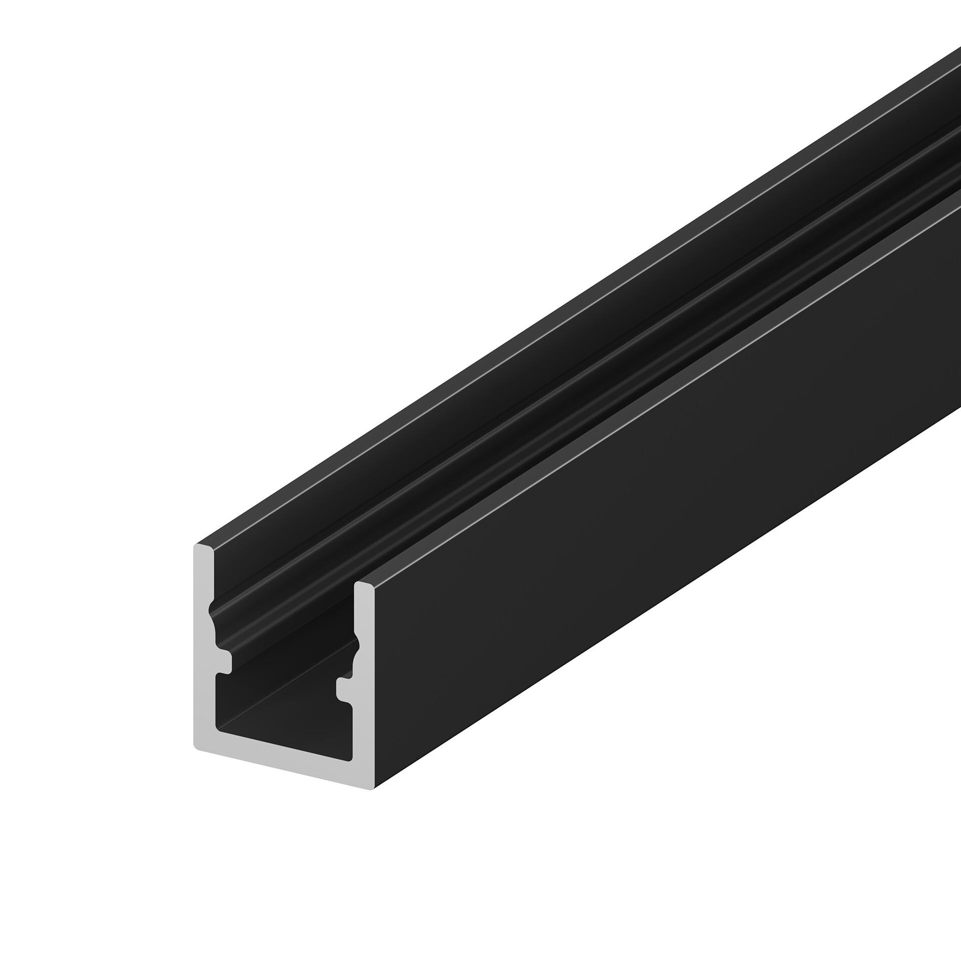 LED profil P4-4 mini černý Profil bez krytu 1m