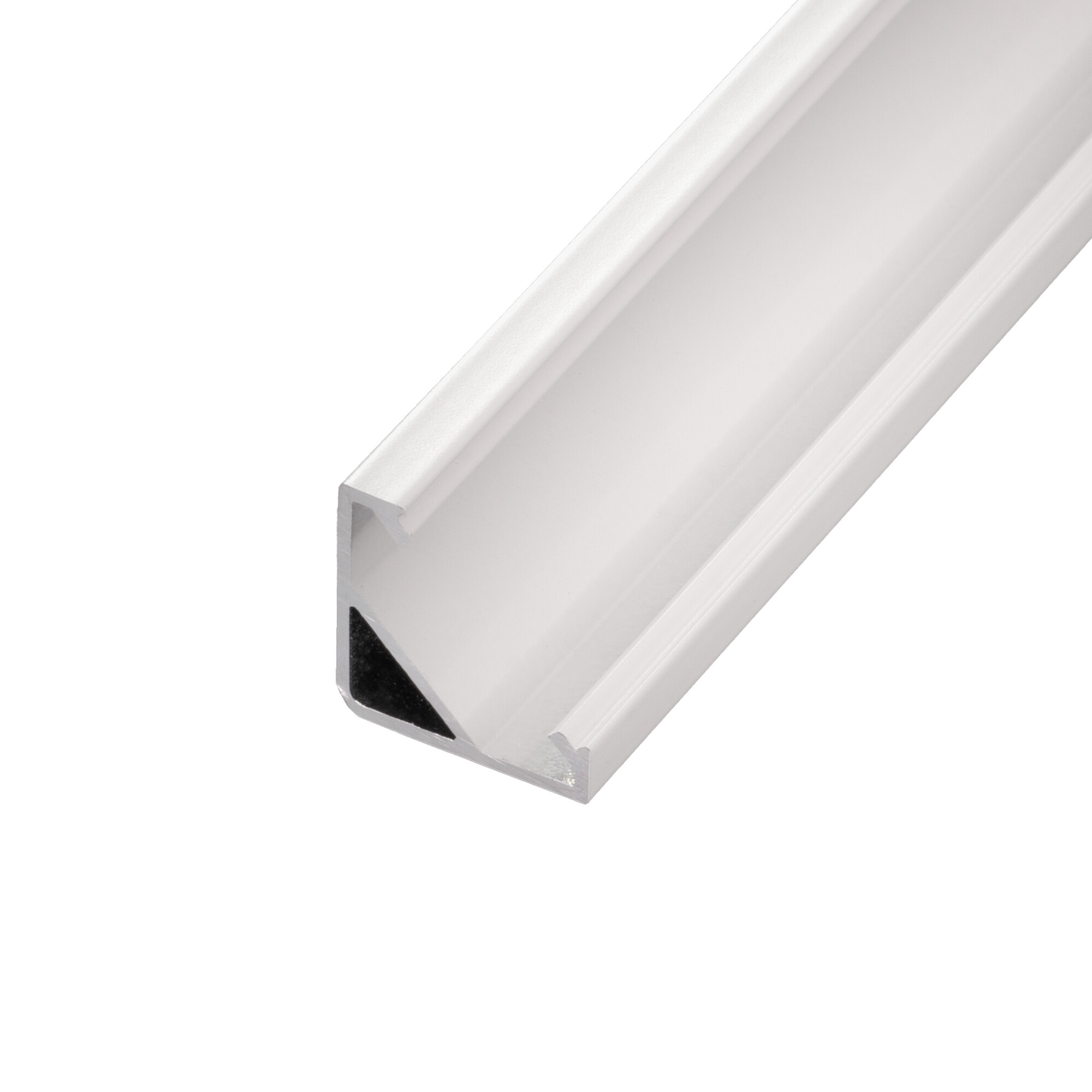 LED profil R6W bílý rohový 16*16 Profil bez krytu 2m