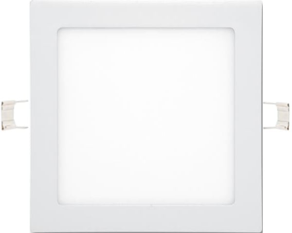 Bílý vestavný LED panel 225x225mm 18W teplá bílá