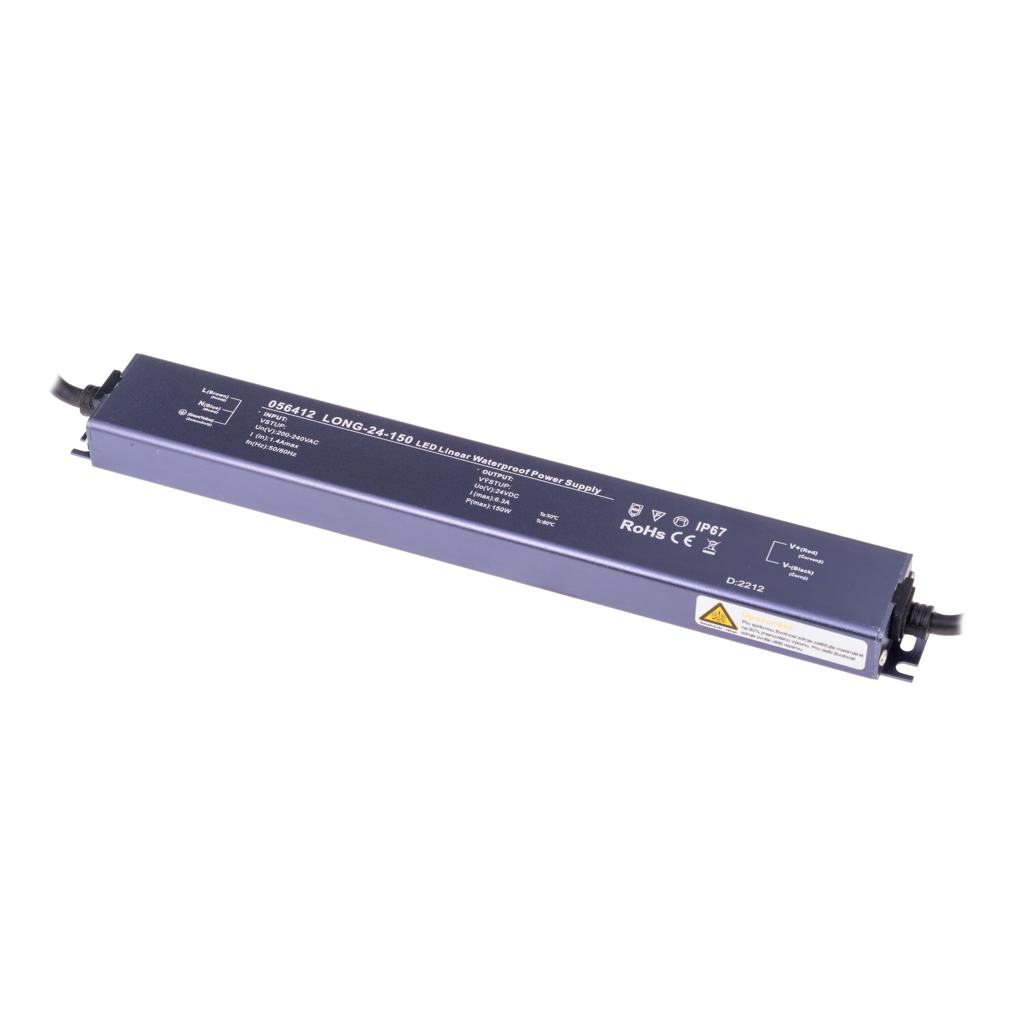 LED zdroj 24V 150W LONG-24-150