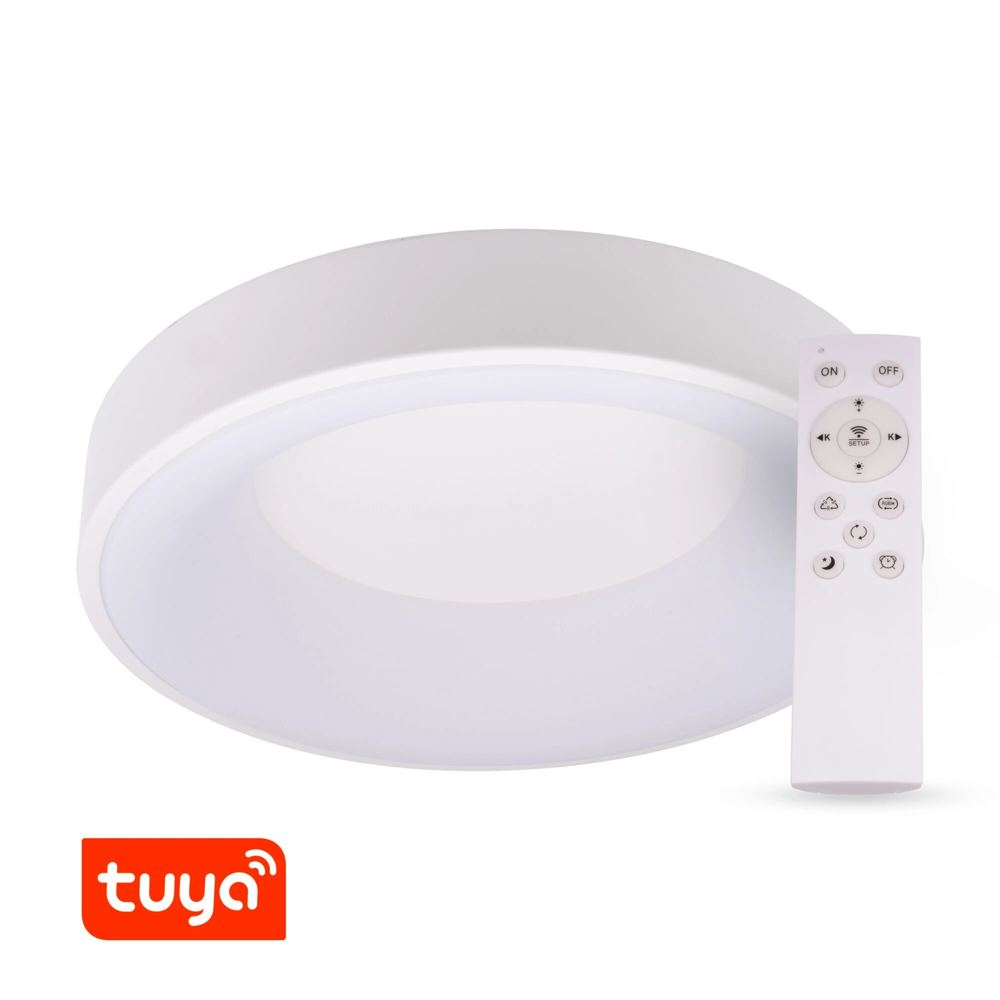 SMART Tuya LED svítidlo ZULU 60W CCT kulaté bílé