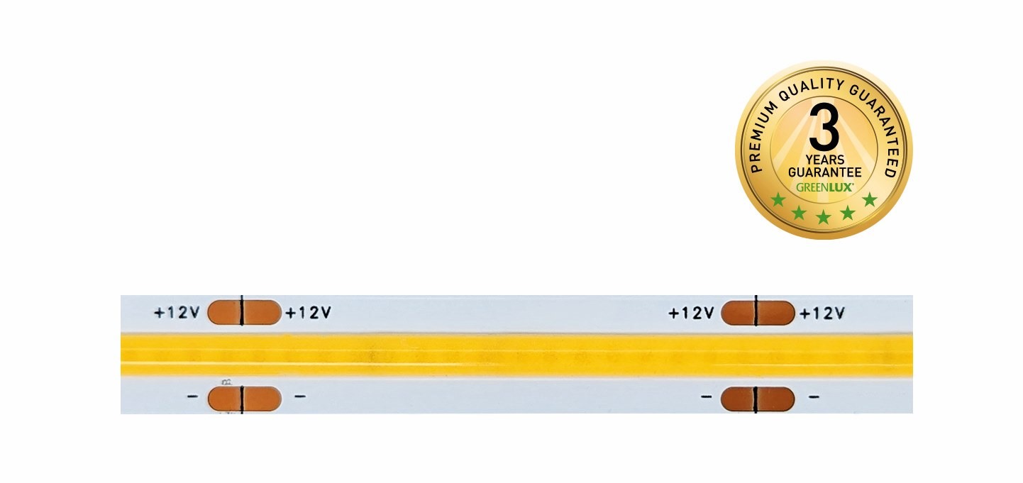 LED STRIP COB480/12W/m IP20 CW Ra90 5m 1080lm/m (*5m=1pcs) - LED pásek