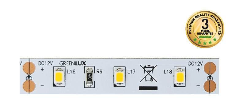 LED pásek denní bílá IP65 12V 5m