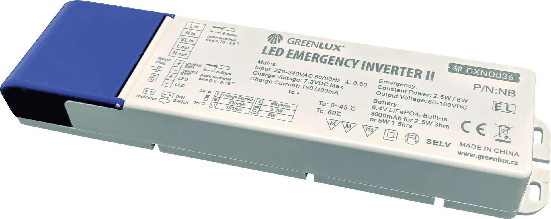 LED EMERGENCY INVERTER II - Nouzový modul s baterií