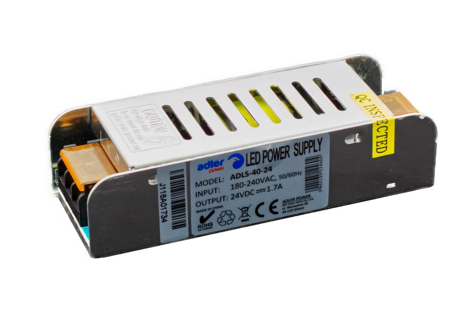 DRIVER 40W/M-SLIM-24V (ADLS-40-24) - LED driver vestavný