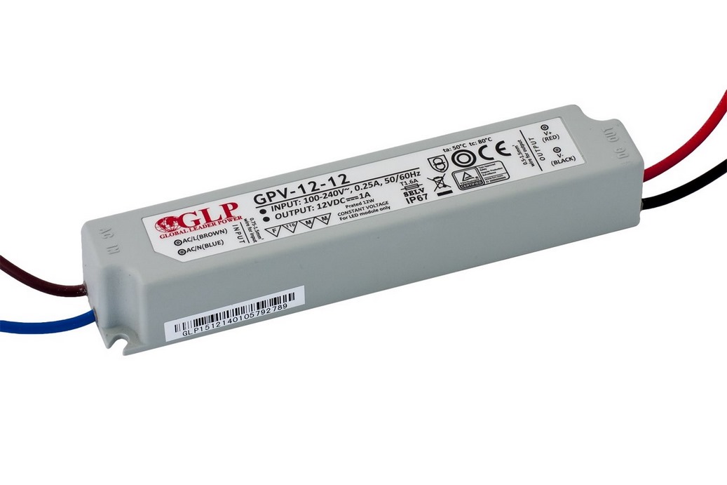 DRIVER 12W/P IP67 (GPV-12) - LED driver plastový