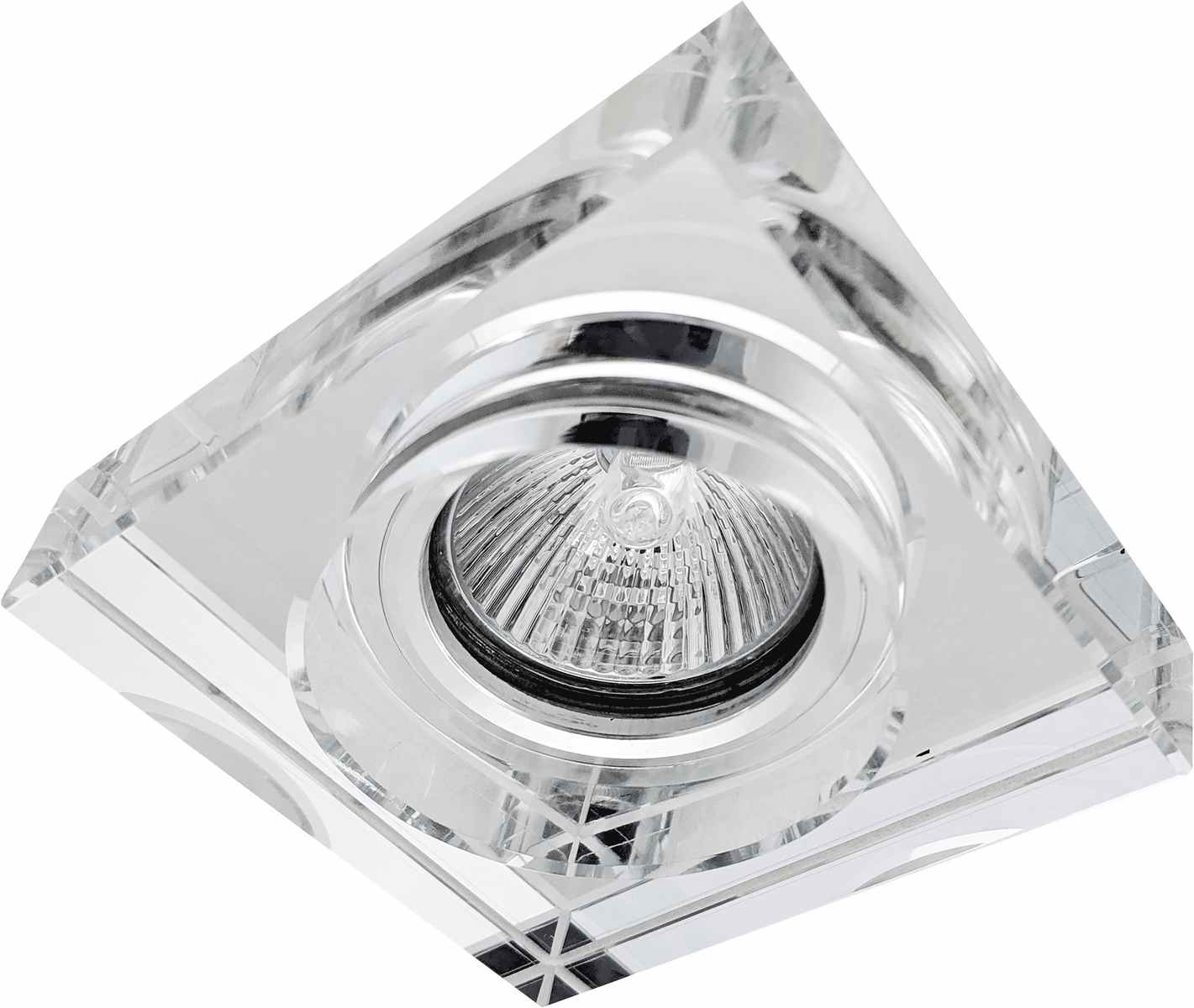 GLASS HIGH PEARL-S - Rámeček podhledového svítidla – skleněný, čtvercový