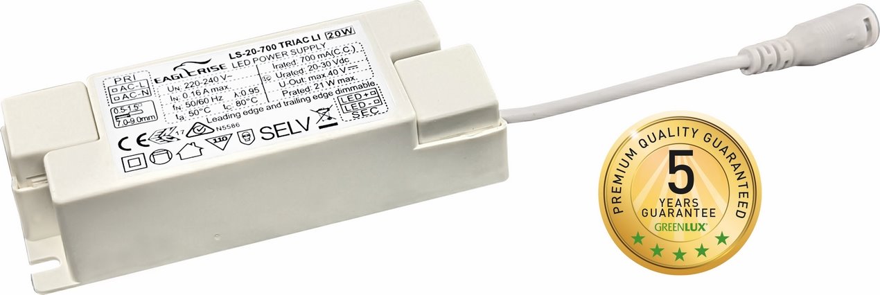 DRIVER TRIAC 20W 700mA [2/2] - LED driver [součást pro svítidlo]