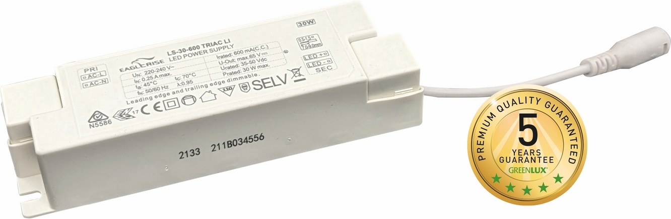 DRIVER TRIAC 30W 600mA [2/2] - LED driver [součást pro svítidlo]