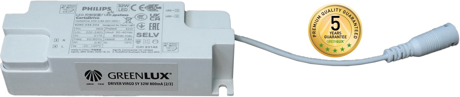 DRIVER VIRGO 5Y 32W 800mA [2/2] - LED driver [součást pro svítidlo]