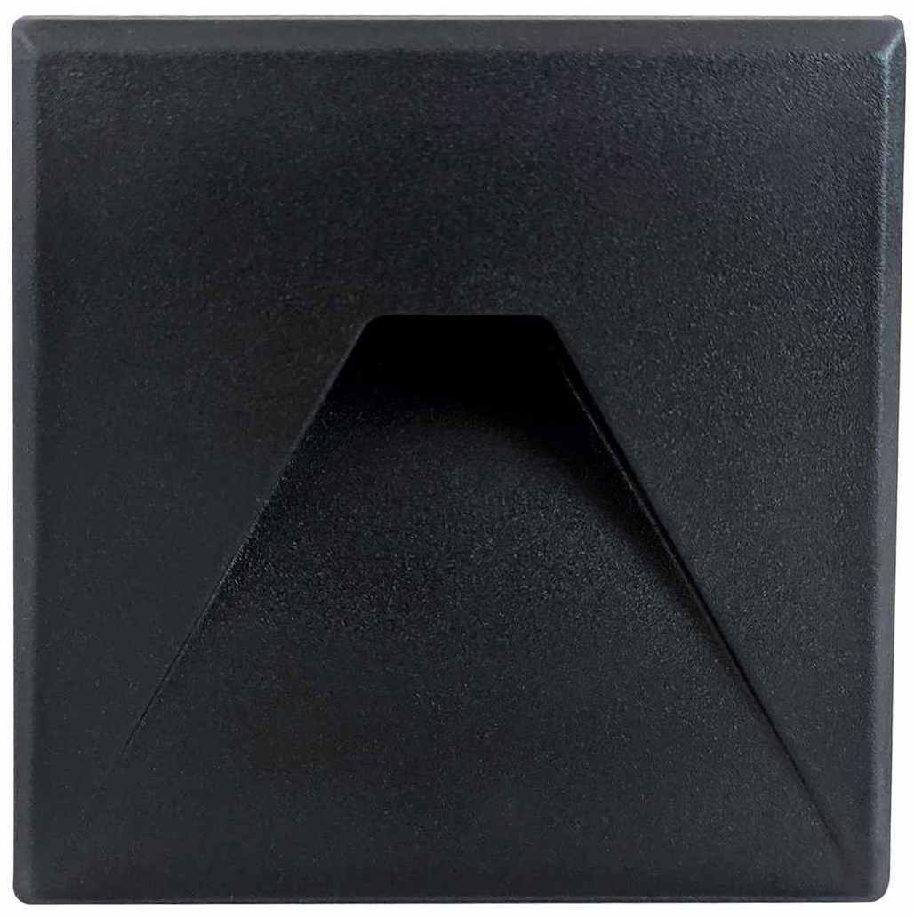 DECENTLY IP44 S3 Black 1,5W CCT 40/75lm - Nástěnné vestavné LED svítidlo