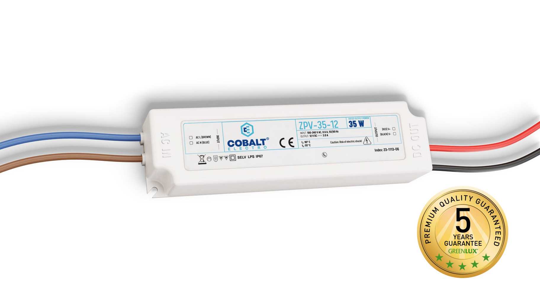 DRIVER 35W/P IP67 12V (ZPV-35-12) - LED driver