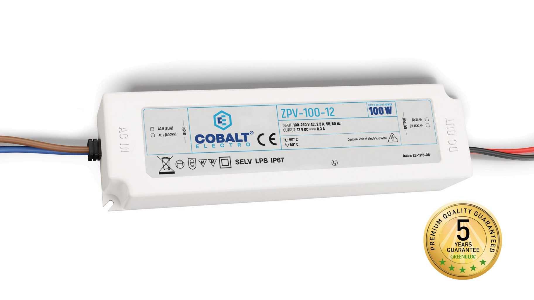 DRIVER 100W/P IP67 12V (ZPV-100-12) - LED driver