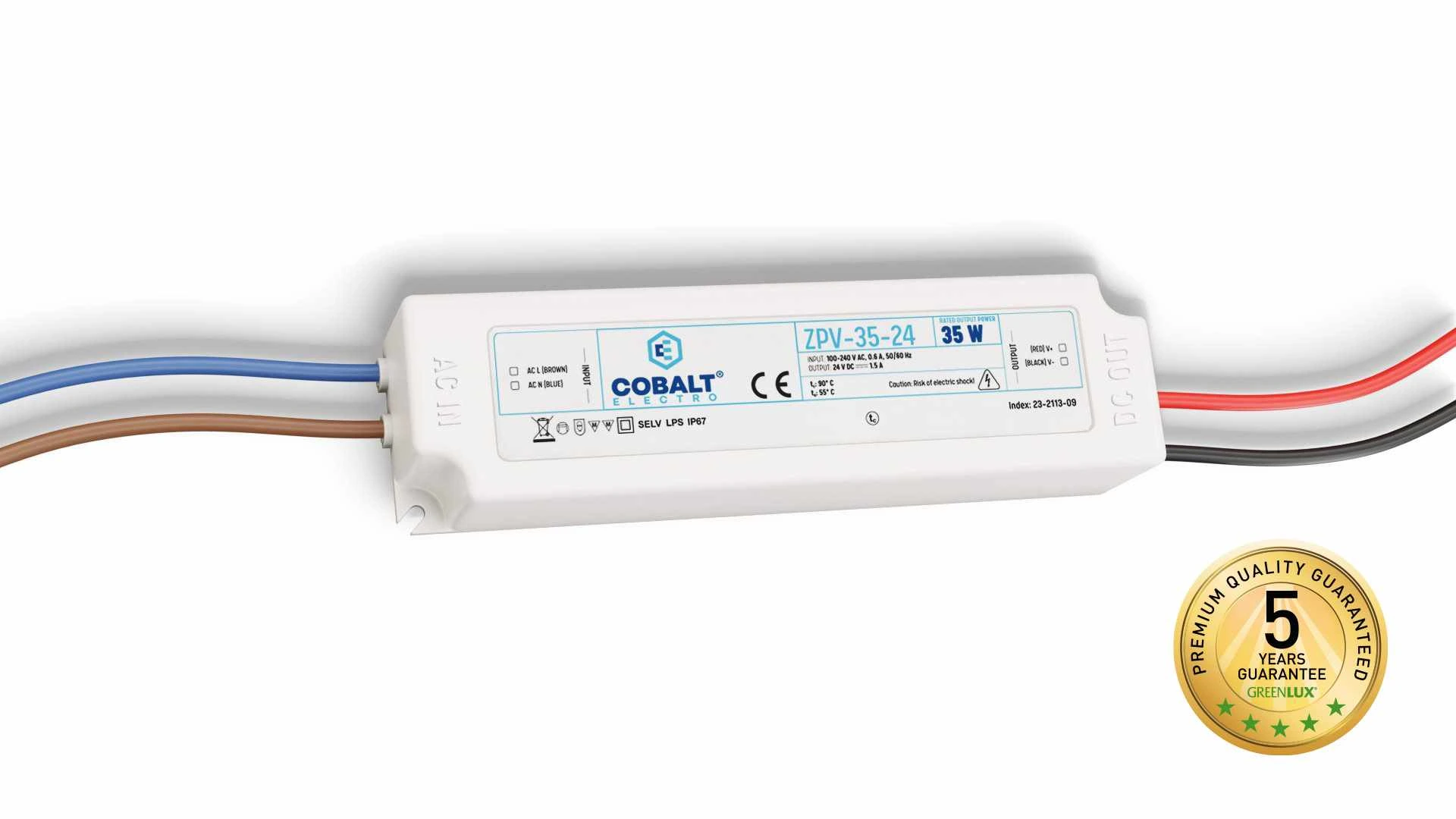 DRIVER 35W/P IP67 24V (ZPV-35-24) - LED driver