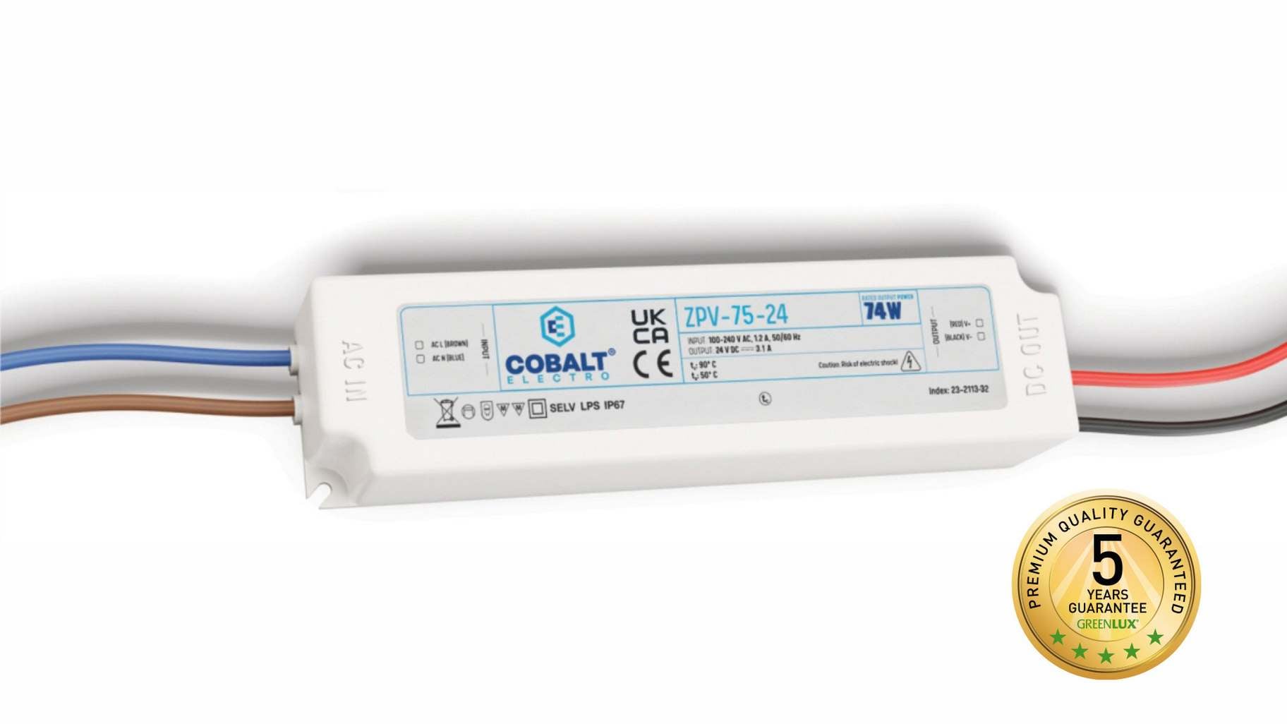 DRIVER 75W/P IP67 24V (ZPV-75-24) - LED driver