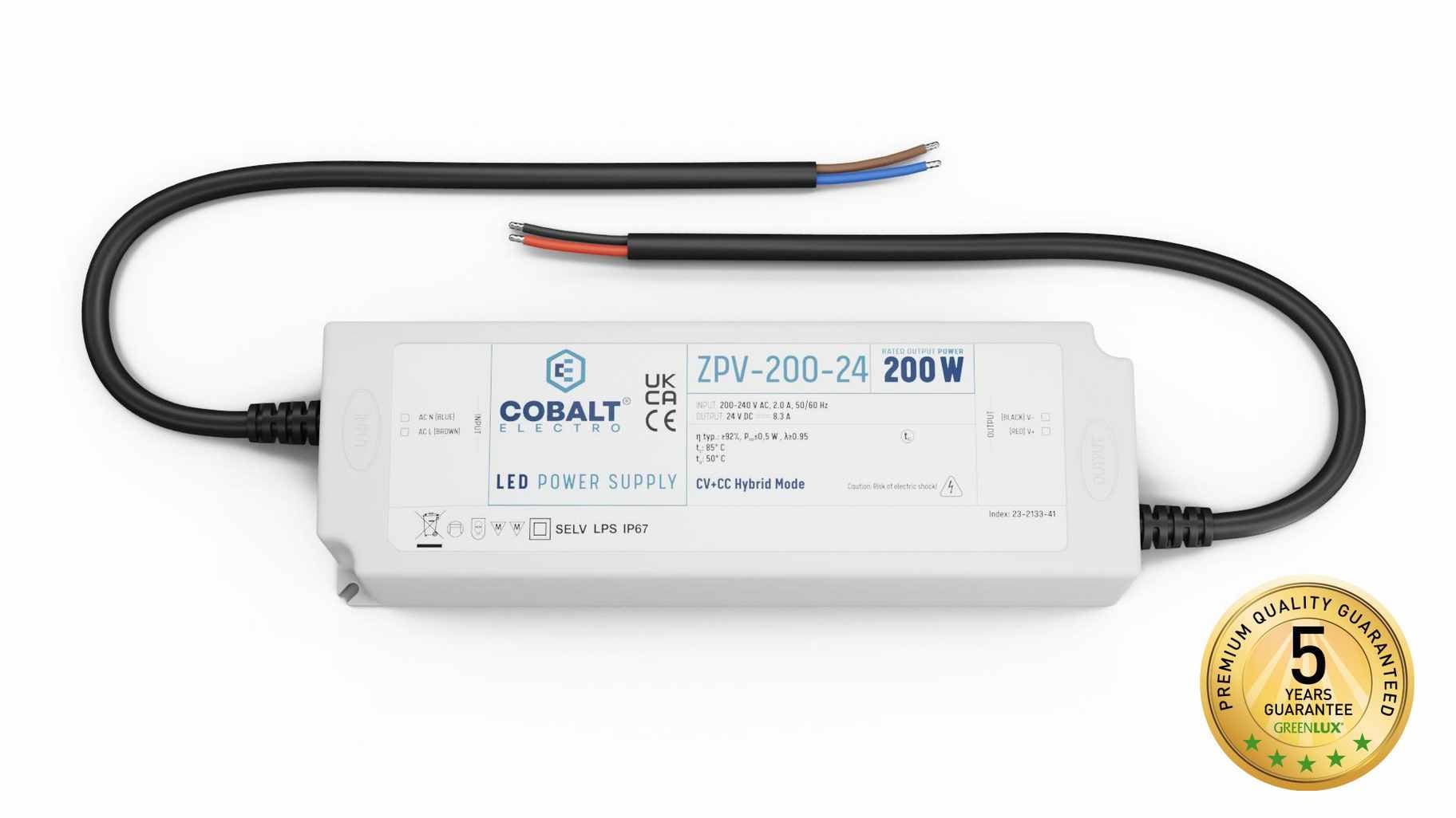 DRIVER 200W/P IP67 24V (ZPV-200-24) - LED driver