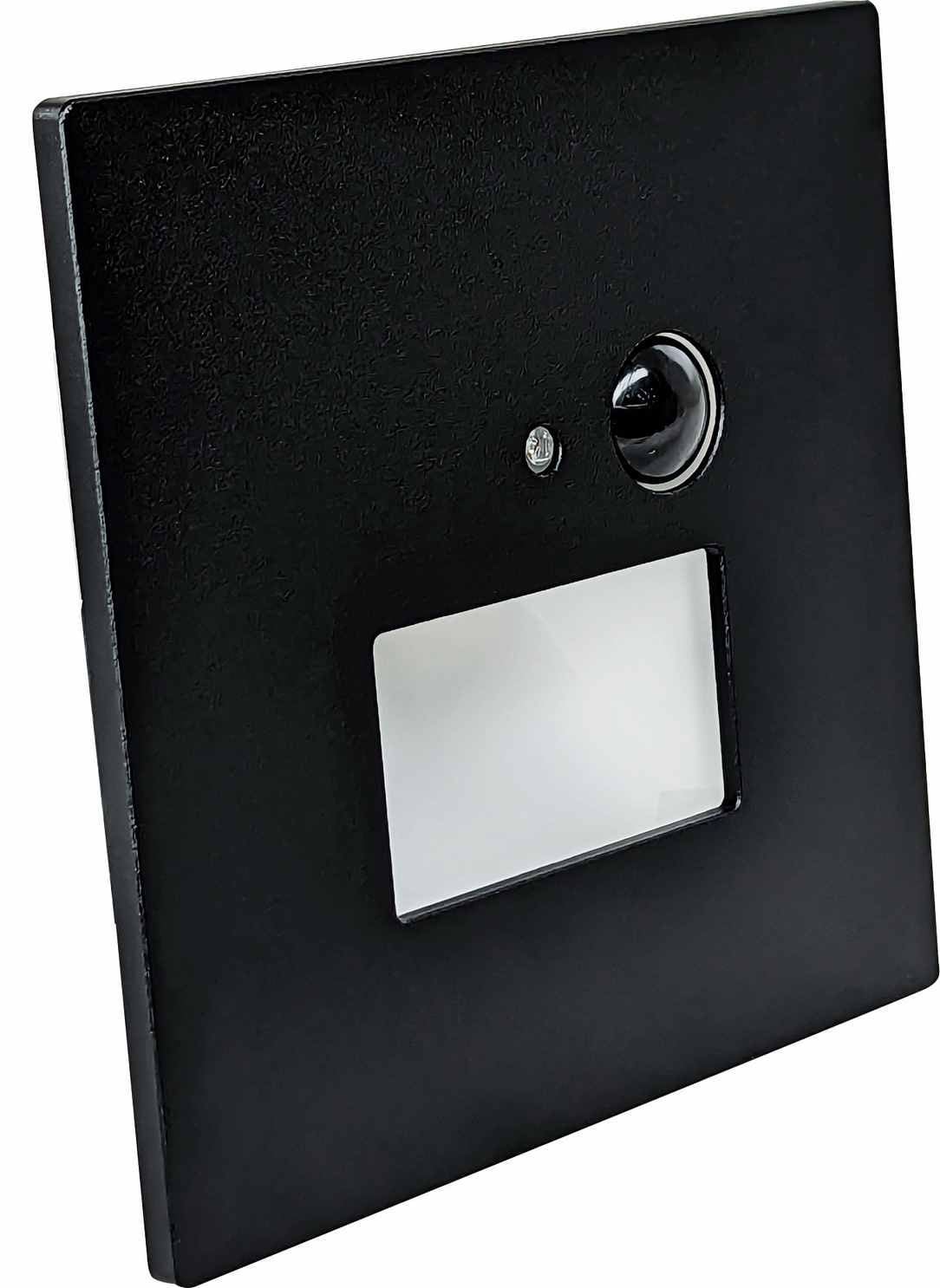 JACK PIR linkable Black 1,5W CCT 75/120lm - Nástěnné vestavné LED svítidlo s PIR pohybovým senzorem