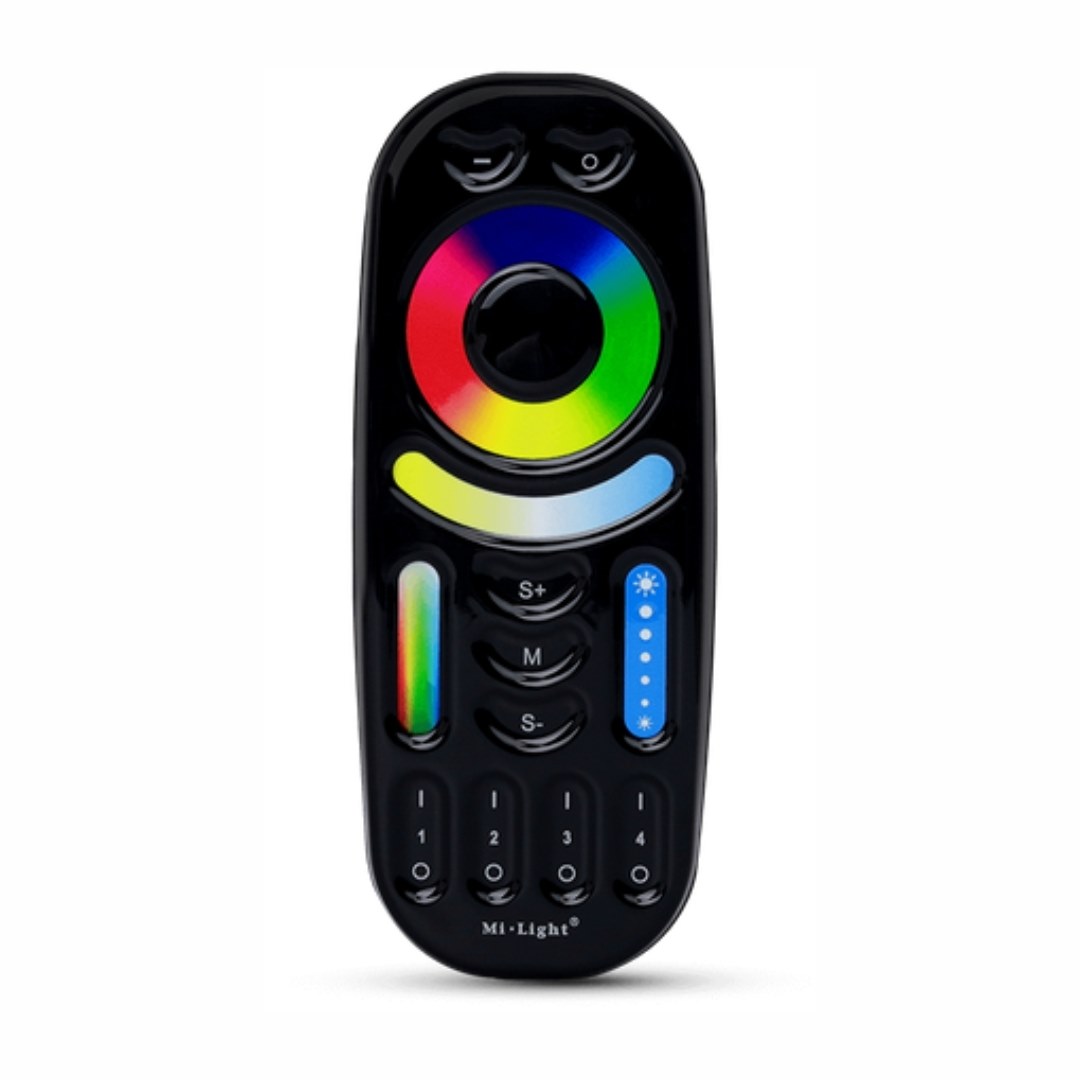 Mi-Light RF REMOTE CONTROL 2.4G 4 ZONE RGB+CCT BLACK (25-0000-73) - Dálkový ovladač RF