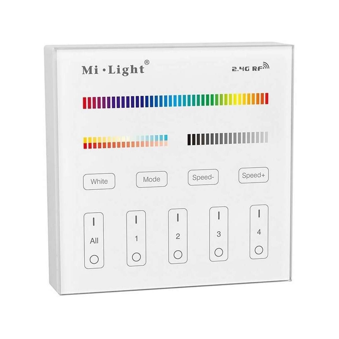 Mi-Light SURFACE PANEL RF 2.4G 4 ZONES RGB CCT (25-4004-00) - Bezdrátový LED kontroler