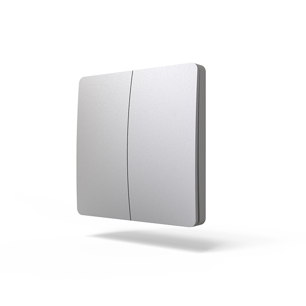 Kinetic Wireless Switch S 2P - Bezdrátový vypínač samonapájecí / stříbrná / 2P