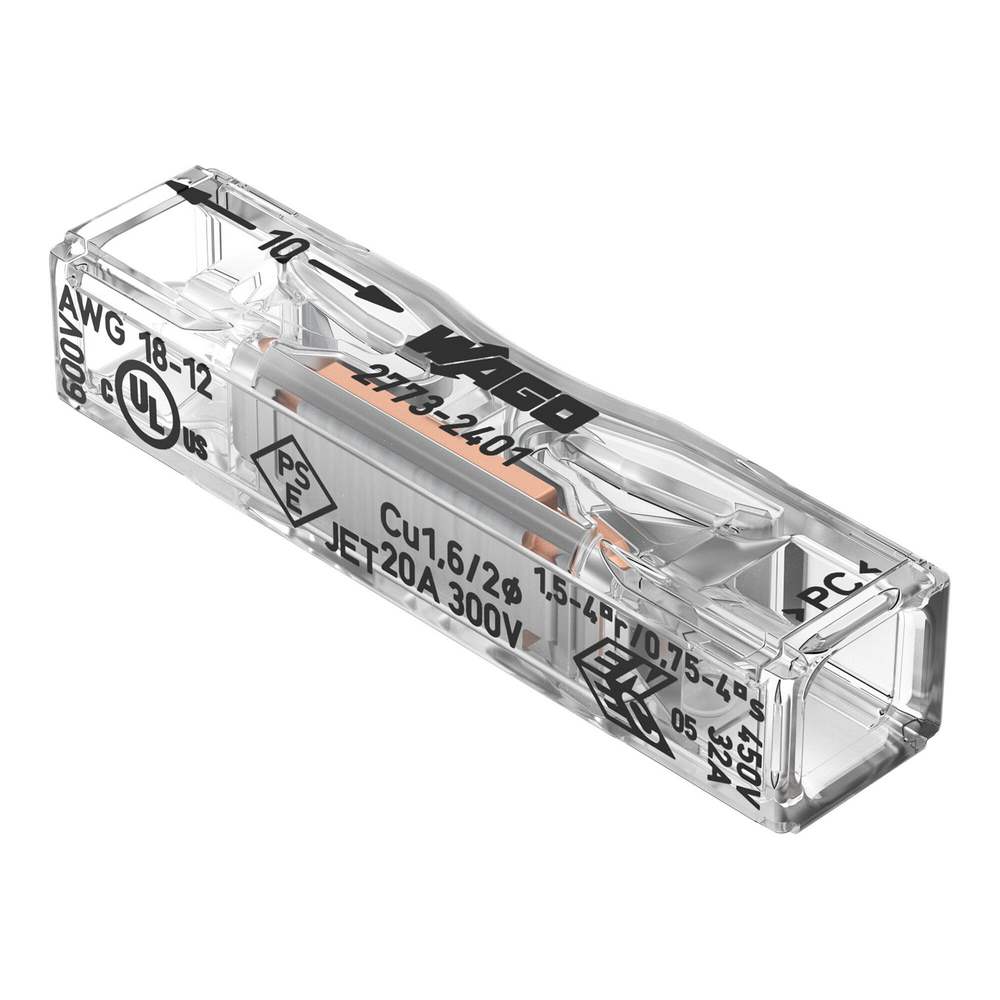 WAGO PUSH WIRE Inline 2773-2401 max.4mm2 (100pcs) - Instalační spojka push wire - inline