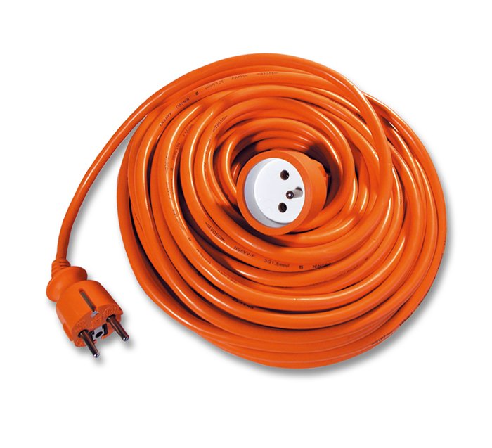 Pohyb. přívod-spojka, 25m oranžový 3x1,5mm