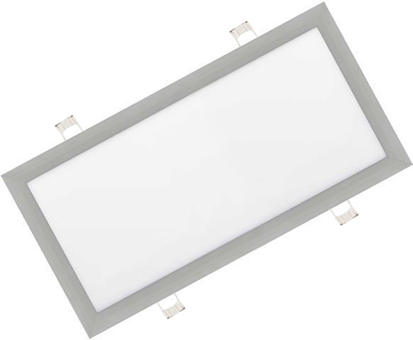 stříbrný vestavný LED panel 300x600mm