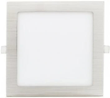Matný chrom vestavný LED panel 90x90mm
