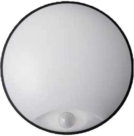 LED černé nástěnné světlo DITA 12W PIR- CCT