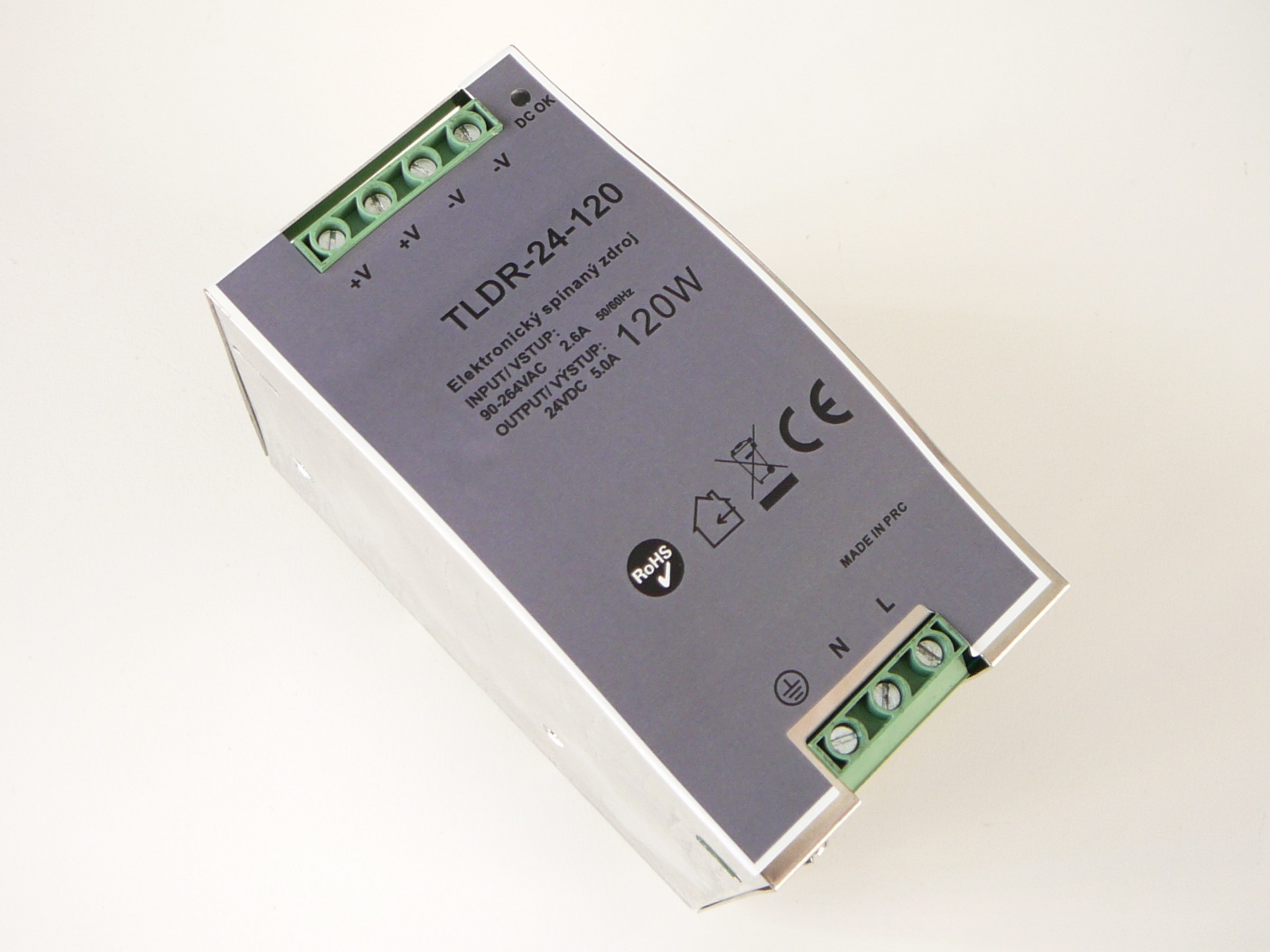 LED zdroj 24V 240W na DIN lištu