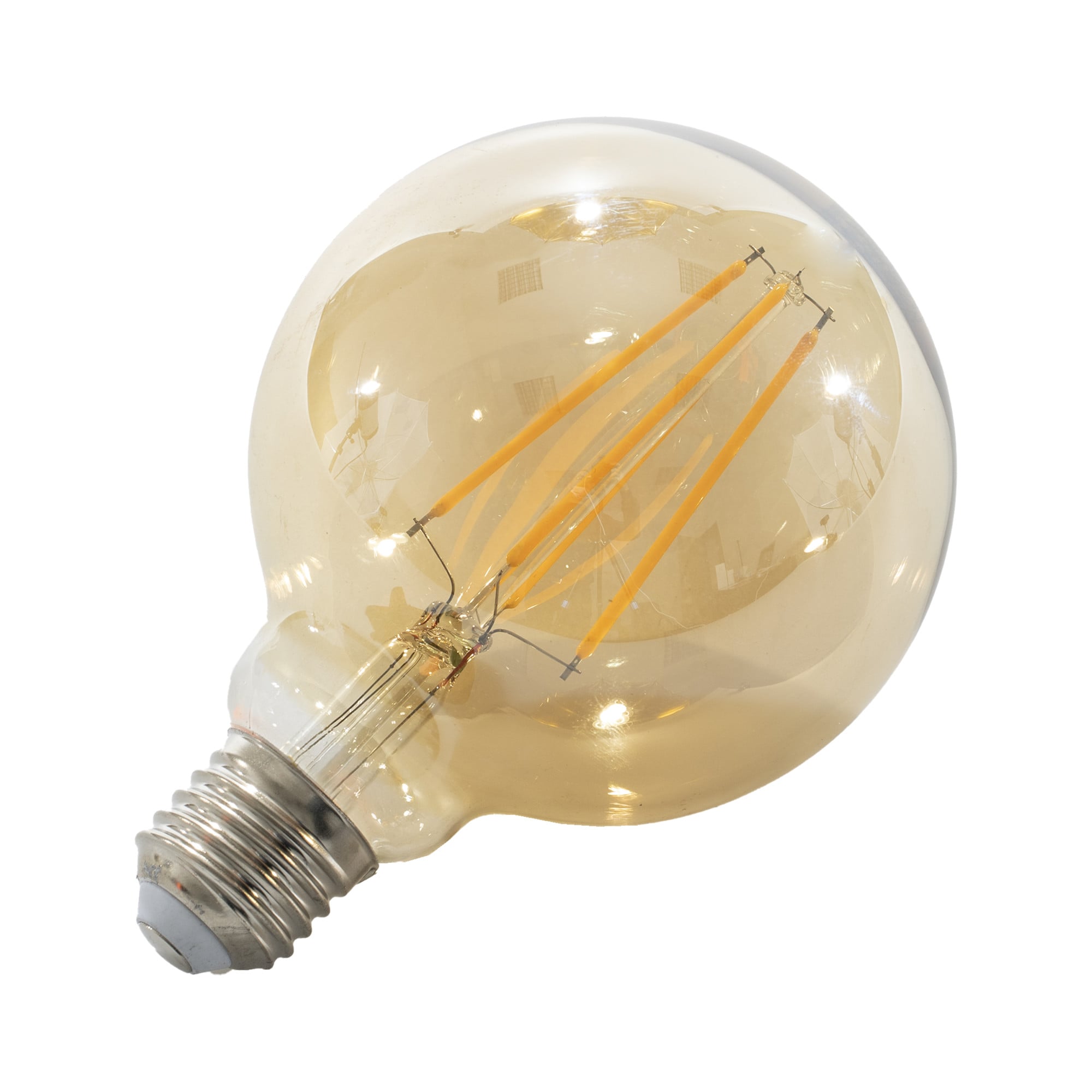 LED žárovka E27 EKF4W G95 FILAMENT kulatá, LED žárovka E27 EKF4W G95 FILAMENT kulatá 4W