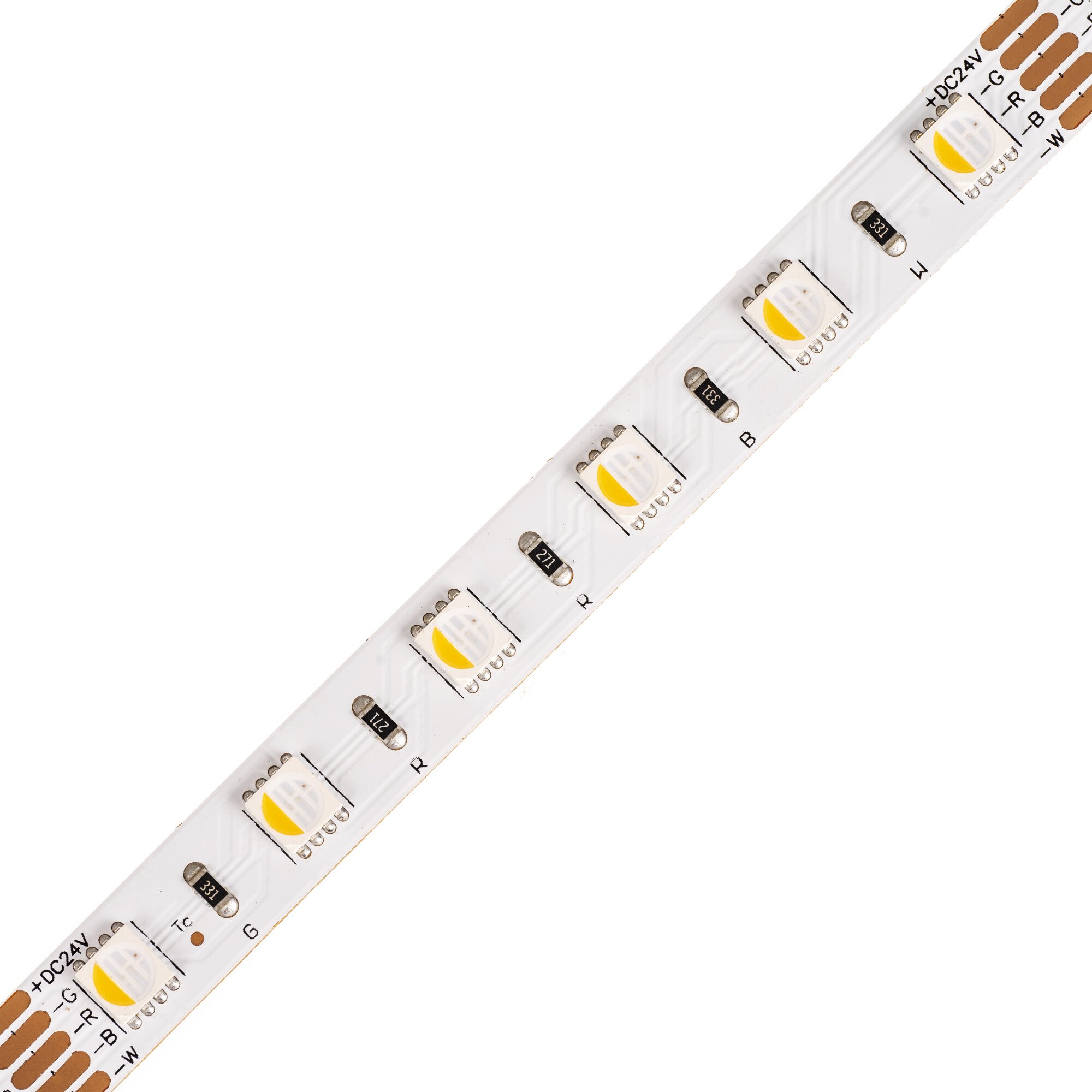 24V RGB4v1 19,2W/m vnútorný LED pásik 24V