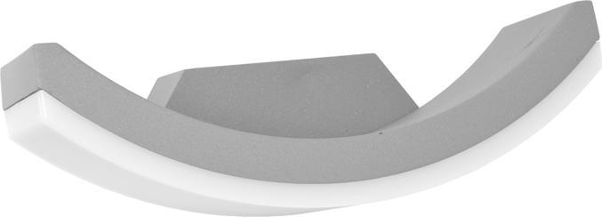Šedé moderní nástěnné LED svítidlo 8W denní bílá 540lm