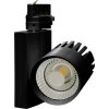 Černý 3 fázový lištový LED reflektor denní bílá (Výkon 40W)