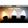 100523 1 svicka led zarovka e14 svc37 5w tepla bila