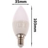 100523 svicka led zarovka e14 svc37 5w tepla bila