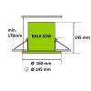 Podhledové svítidlo BALK 35W, Denní bílá 35W